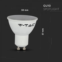 Carica l&#39;immagine nel visualizzatore di Gallery, V-TAC LAMPADINA LED WI-FI GU10 4,5W FARETTO SPOTLIGHT 110° RGB+W 4IN1 DIMMERABILE
