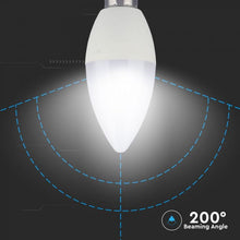 Carica l&#39;immagine nel visualizzatore di Gallery, V-TAC LAMPADINA LED E14 3,5W CANDELA RGB+W CON TELECOMANDO
