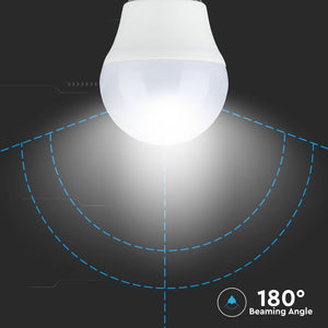 V-TAC LAMPADINA LED E27 3,5W MINIGLOBO G45 RGB+W CON TELECOMANDO