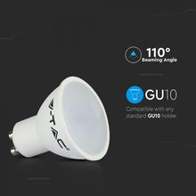 Carica l&#39;immagine nel visualizzatore di Gallery, V-TAC LAMPADINA LED GU10 3,5W FARETTO SPOTLIGHT 110° RGB+W CON TELECOMANDO
