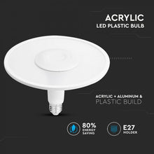 Carica l&#39;immagine nel visualizzatore di Gallery, V-TAC LAMPADINA LED E27 11W UFO CHIP SAMSUNG
