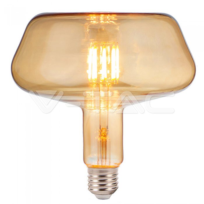 V-TAC LAMPADINA LED E27 8W BULB FILAMENTO AMBRATA