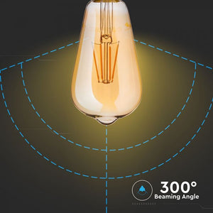 V-TAC LAMPADINA LED E27 6W BULB ST64 FILAMENTO