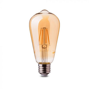 V-TAC LAMPADINA LED E27 6W BULB ST64 FILAMENTO