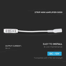 Carica l&#39;immagine nel visualizzatore di Gallery, V-TAC MINI AMPLIFICATORE DI SEGNALE PER STRISCE LED RGB

