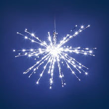 Cargar imagen en el visor de la galería, Stella argento fuochi d&#39;artificio, led bianco freddo
