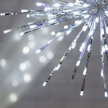 Cargar imagen en el visor de la galería, Stella argento fuochi d&#39;artificio, led bianco freddo
