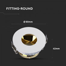 Cargar imagen en el visor de la galería, V-TAC PORTAFARETTO ORIENTABILE ROTONDO DA INCASSO PER LAMPADINE GU10 E GU5.3
