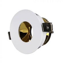 Cargar imagen en el visor de la galería, V-TAC PORTAFARETTO ORIENTABILE ROTONDO DA INCASSO PER LAMPADINE GU10 E GU5.3
