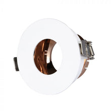 Cargar imagen en el visor de la galería, V-TAC PORTAFARETTO ORIENTABILE ROTONDO DA INCASSO PER LAMPADINE GU10 E GU5.3
