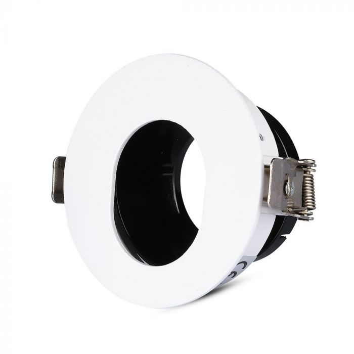 V-TAC  PORTAFARETTO ORIENTABILE ROTONDO DA INCASSO PER LAMPADINE GU10 E GU5.3