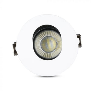 V-TAC  PORTAFARETTO ORIENTABILE ROTONDO DA INCASSO PER LAMPADINE GU10 E GU5.3