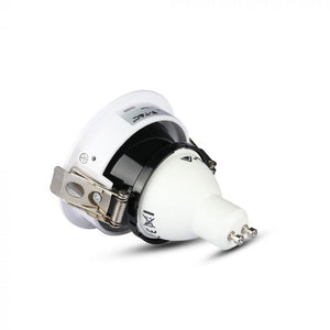 V-TAC  PORTAFARETTO ORIENTABILE ROTONDO DA INCASSO PER LAMPADINE GU10 E GU5.3
