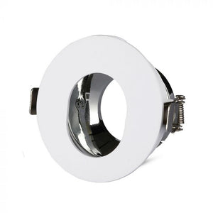 V-TAC  PORTAFARETTO ORIENTABILE ROTONDO DA INCASSO PER LAMPADINE GU10 E GU5.3
