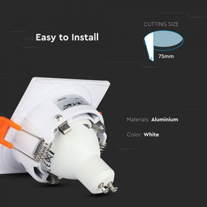 V-TAC PORTAFARETTO DA INCASSO PER LAMPADINE GU10 E GU5.3