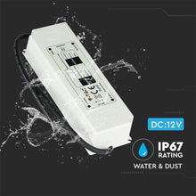 Carica l&#39;immagine nel visualizzatore di Gallery, V-TAC ALIMENTATORE 75W IMPERMEABILE IP67 A 1 USCITA CON CAVI A SALDARE
