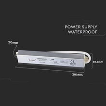Carica l&#39;immagine nel visualizzatore di Gallery, V-TAC  ALIMENTATORE 100W IMPERMEABILE IP67 A 1 USCITA CON CAVI A SALDARE
