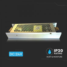 Carica l&#39;immagine nel visualizzatore di Gallery, V-TAC ALIMENTATORE 150W SLIM SERIES PER USO INTERNO 24V A 2 USCITE CON MORSETTI A VITE
