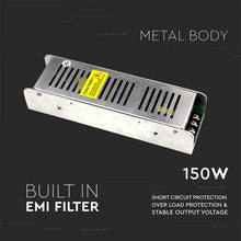 Carica l&#39;immagine nel visualizzatore di Gallery, V-TAC  ALIMENTATORE SLIM SERIES 150W TRIAC DIMMERABILE 24V A 2 USCITE
