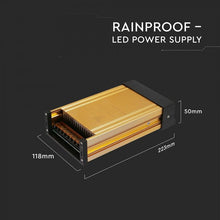 Cargar imagen en el visor de la galería, V-TAC ALIMENTATORE 400W 24V RAINPROOF IP45 A 3 USCITE CON MORSETTI A VITE

