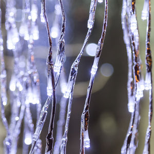 Ramo di salice luminoso argento, 736 led bianco caldo o freddo