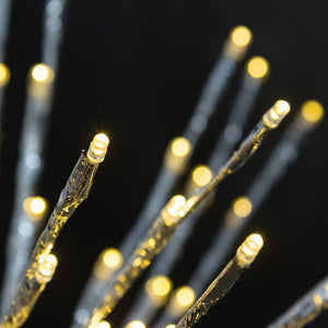 TWIGball argento, led bianco caldo