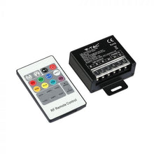 Carica l&#39;immagine nel visualizzatore di Gallery, V-TAC CONTROLLER DIMMER PER STRISCE LED RGB CON TELECOMANDO 3X 6,5A
