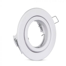 Carica l&#39;immagine nel visualizzatore di Gallery, V-TAC PORTAFARETTO ORIENTABILE  DA INCASSO PER LAMPADINE GU10 E GU5.3
