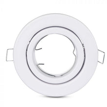 Carica l&#39;immagine nel visualizzatore di Gallery, V-TAC PORTAFARETTO ORIENTABILE  DA INCASSO PER LAMPADINE GU10 E GU5.3
