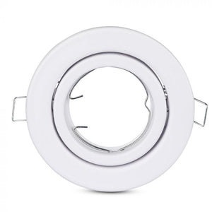 V-TAC PORTAFARETTO ORIENTABILE  DA INCASSO PER LAMPADINE GU10 E GU5.3