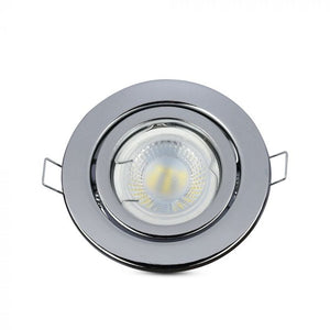 V-TAC PORTAFARETTO ORIENTABILE  DA INCASSO PER LAMPADINE GU10 E GU5.3