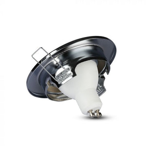 V-TAC PORTAFARETTO ORIENTABILE  DA INCASSO PER LAMPADINE GU10 E GU5.3