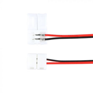 CONNETTORE FLESSIBILE PER STRISCE LED MONOCOLORE 3528 CLIP 2 PIN