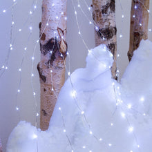 Cargar imagen en el visor de la galería, Cascata di luci 1,2 m, 300 microled bianco caldo
