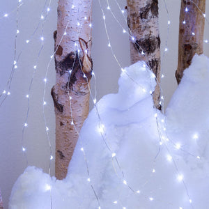 Cascata di luci 1,2 m, 300 microled bianco caldo
