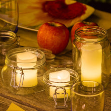 Carica l&#39;immagine nel visualizzatore di Gallery, SET 3 CANDELE AVORIO LED BIANCO CALDO

