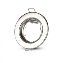 Cargar imagen en el visor de la galería, V-TAC 2 PORTAFARETTI FISSI ROTONDI DA INCASSO PER LAMPADINE GU10 E GU5.3
