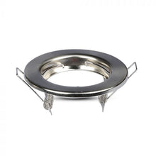 Cargar imagen en el visor de la galería, V-TAC 2 PORTAFARETTI FISSI ROTONDI DA INCASSO PER LAMPADINE GU10 E GU5.3

