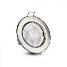 Cargar imagen en el visor de la galería, V-TAC 2 PORTAFARETTI FISSI ROTONDI DA INCASSO PER LAMPADINE GU10 E GU5.3
