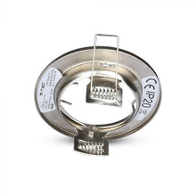 Cargar imagen en el visor de la galería, V-TAC 2 PORTAFARETTI FISSI ROTONDI DA INCASSO PER LAMPADINE GU10 E GU5.3

