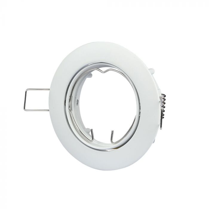 V-TAC PORTAFARETTO ORIENTABILE DA INCASSO PER LAMPADINE GU10 E GU5.3