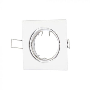 V-TAC PORTAFARETTO ORIENTABILE DA INCASSO PER LAMPADINE GU10 E GU5.3