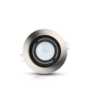 V-TAC PORTAFARETTO ORIENTABILE  DA INCASSO PER LAMPADINE GU10 E GU5.3