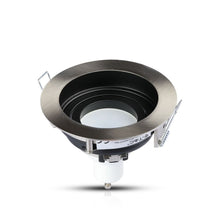 Carica l&#39;immagine nel visualizzatore di Gallery, V-TAC PORTAFARETTO ORIENTABILE  DA INCASSO PER LAMPADINE GU10 E GU5.3
