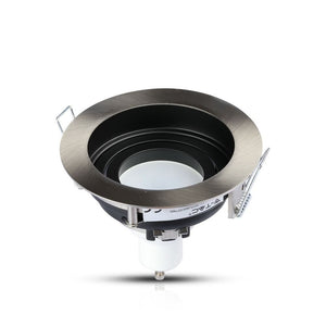 V-TAC PORTAFARETTO ORIENTABILE  DA INCASSO PER LAMPADINE GU10 E GU5.3