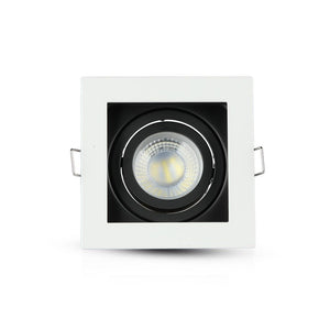 V-TAC PORTAFARETTO ORIENTABILE  DA INCASSO PER LAMPADINE GU10 E GU5.3