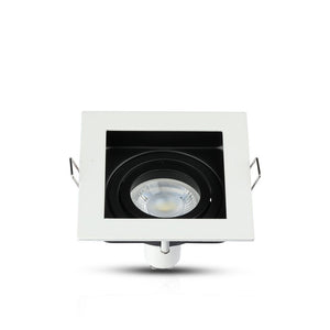 V-TAC PORTAFARETTO ORIENTABILE  DA INCASSO PER LAMPADINE GU10 E GU5.3