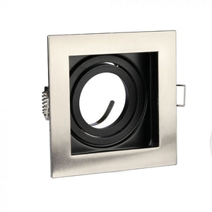 V-TAC PORTAFARETTO ORIENTABILE  DA INCASSO PER LAMPADINE GU10 E GU5.3