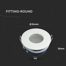 Carica l&#39;immagine nel visualizzatore di Gallery, V-TAC PORTAFARETTO DA INCASSO IP54 PER LAMPADINE GU10 E GU5.3
