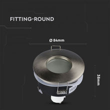 Carica l&#39;immagine nel visualizzatore di Gallery, V-TAC PORTAFARETTO DA INCASSO IP54 PER LAMPADINE GU10 E GU5.3
